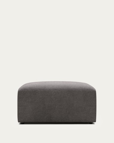 Blok footrest in grey 90 x 70 cm FSC Mix Credit FR
