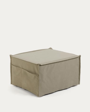 Beige Lizzie pouf 70 x 60 (180) cm