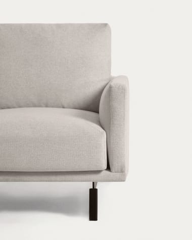 Galene 3 seater sofa with left-hand chaise longue in beige, 214 cm FSC Mix Credit