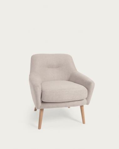 Candela armchair in beige FSC Mix Credit