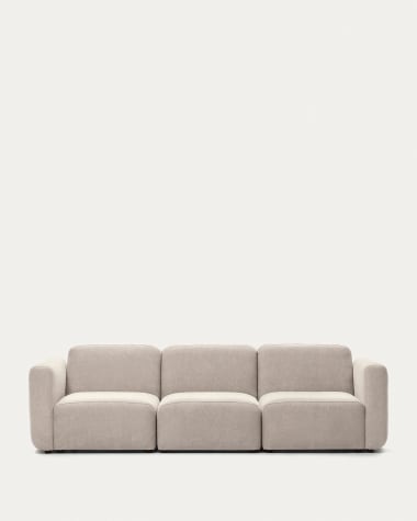 Divano modulare Neom 3 posti beige 263 cm FSC Mix Credit