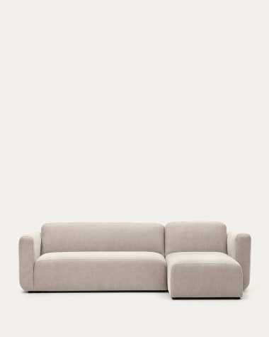 Divano modulare Neom 3 posti chaise longue destra/sinistra beige 263 cm FSC Mix Credit