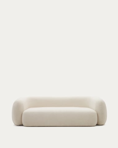 Martina 3-seater sofa in ecru bouclé 246 cm FSC Mix Credit