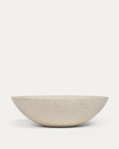 Pica lavabo Delina de terratzo blanc Ø 40 cm