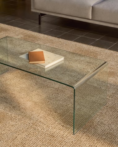 Burano glass coffee table 110 x 50 cm