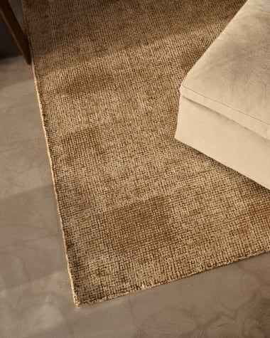 Susi green bamboo viscose rug 160 x 230 cm