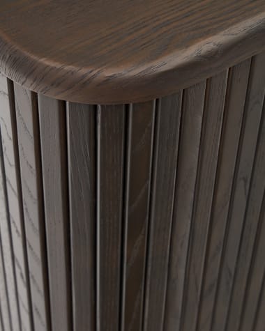 Mailen 2 door sideboard in ash veneer with a dark finish 180 x 75 cm