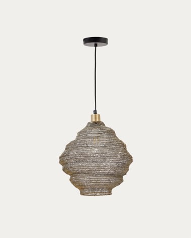 Sarraco gold metal ceiling lamp Ø 30 cm
