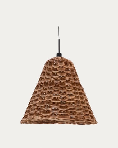 Αμπαζούρ για φωτιστικό οροφής Calvia από rattan με φυσικό φινίρισμα Ø 60 εκ.