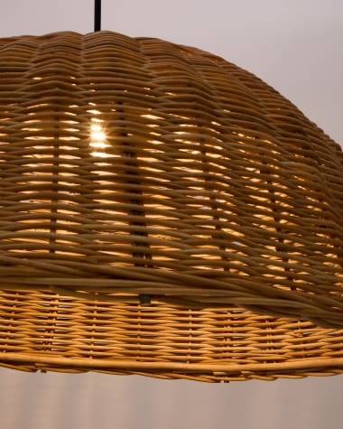 Jornets Schirm für Deckenlampe aus Rattan mit naturfarbenem Finish Ø 80 cm