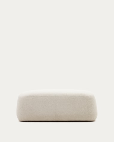 Martina ecru bouclé footrest 123 x 85 cm FSC Mix Credit