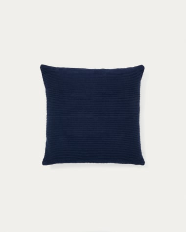 Minec blue, 100% cotton cushion cover, 45 x 45 cm