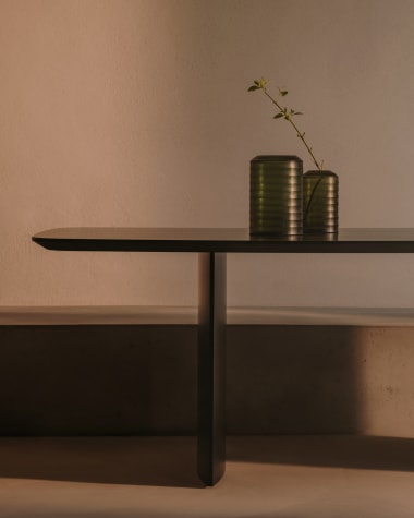 Litto black, lacquered MDF table, 240 x 100 cm