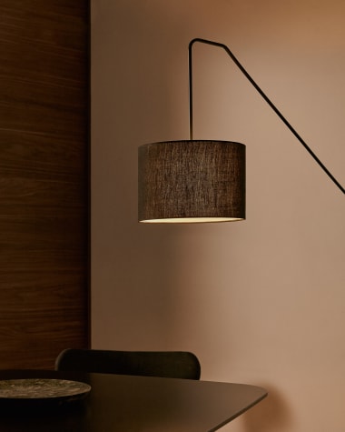 Jex wall lamp made of black painted metal