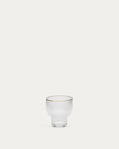 Got Ayan de vidre transparent i detall daurat 23 cl