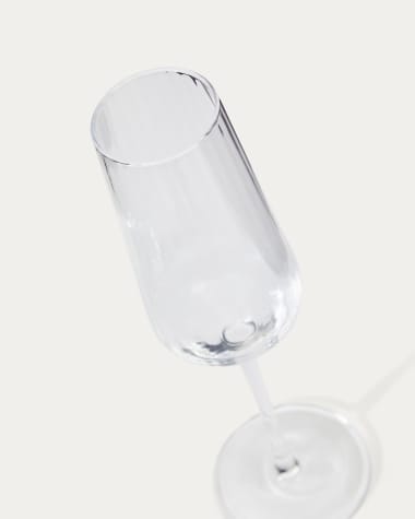 Copa de cava Mimba allargada de vidre transparent 26 cl