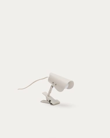 Jula kleine lamp met klem van grijs metaal