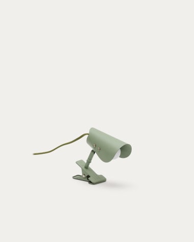 Jula kleine lamp met klem van groen metaal