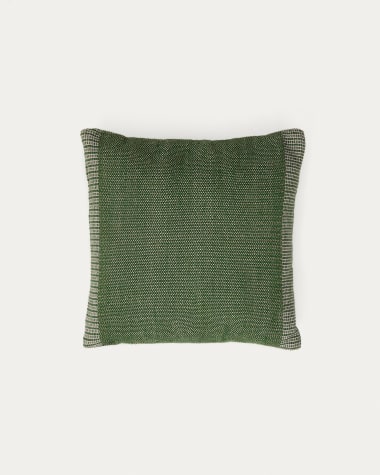 Housse de coussin Delnar 100% PET verte 45 x 45 cm