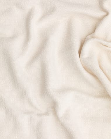 Saima Pure White Fabric Swatch 10 x 15 cm