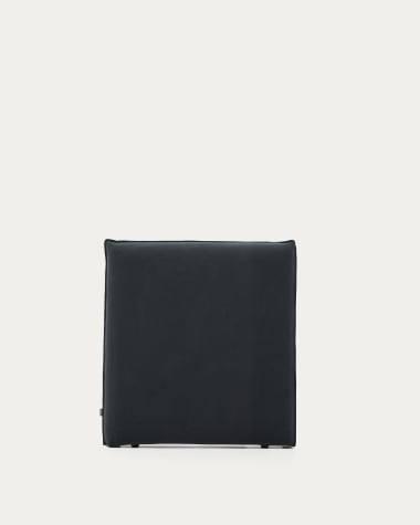 Tête de lit déhoussable Jaira en lin et coton gris anthracite pour lit de 90 cm FSC Mix Credit