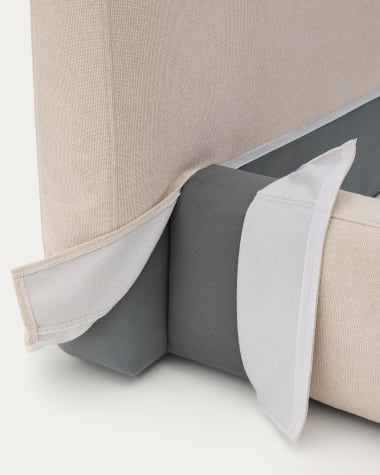 Cover for the beige Blok bed for a 180 x 200 cm mattress