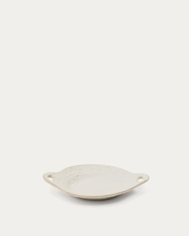 Zunel beige ceramic soup bowl