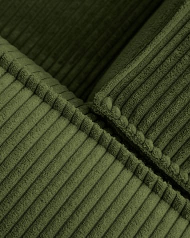 Blok cushion thick green corduroy 40 x 60 cm