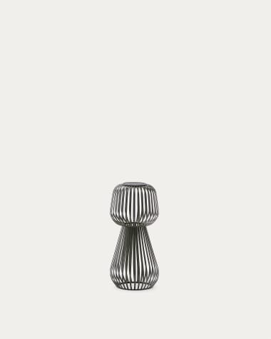Lampe de table solaire Reiba en métal vert