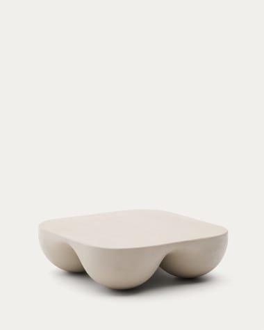 Τραπέζι σαλονιού Colba από polystone 100 x 100 εκ.