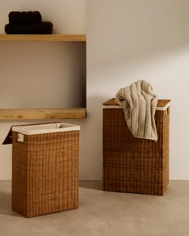 Indali set of 2 rattan baskets, 43 x 27 cm / 50 x 20 cm