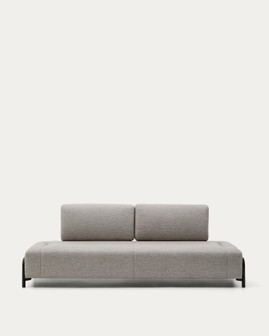 Modulo Compo 3 posti beige grigiastro 232 cm