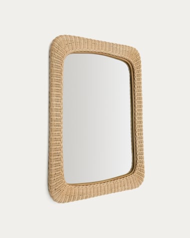 Specchio in rattan Zilna 58 x 79 cm