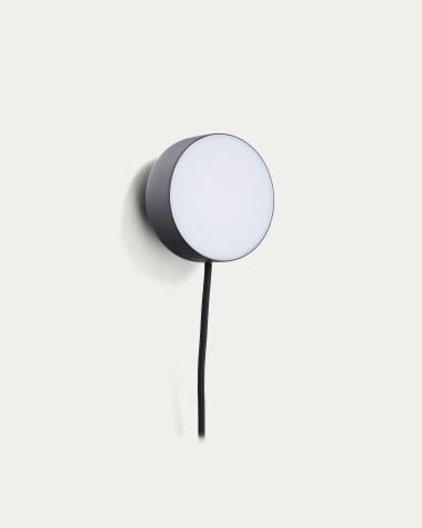 Lichtpunkt Orey aus schwarzem Metall