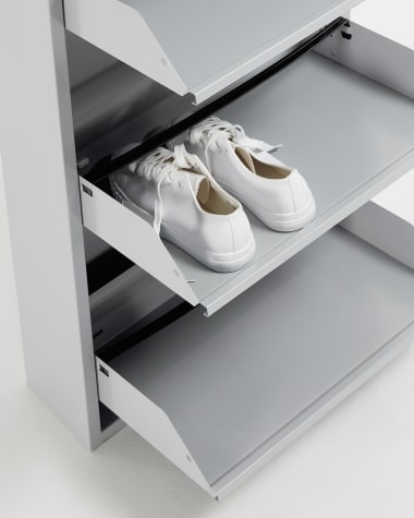 Meuble chaussures Ode 50 x 103 cm 3 portes gris
