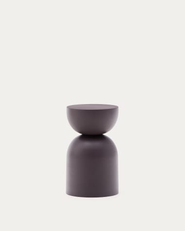 Table d’appoint Rachell en métal avec finition peinte violette Ø30,5 cm