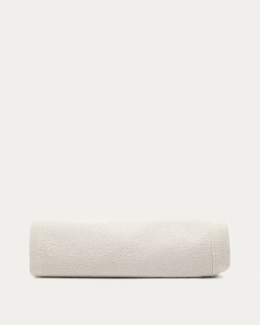 Fodera per letto Odum in micro bouclé beige per materasso 180 x 200 cm