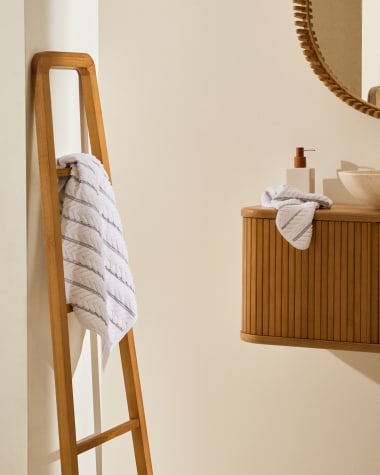 Rune hand towel 100% cotton jacquard white 50 x 90 cm