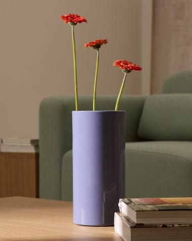 Elova purple ceramic vase 30cm