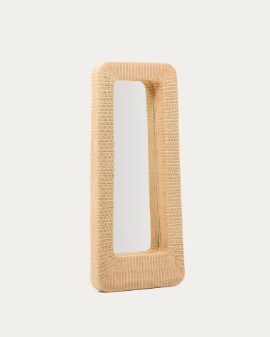 Specchio in rattan Zilna 58 x 120 cm