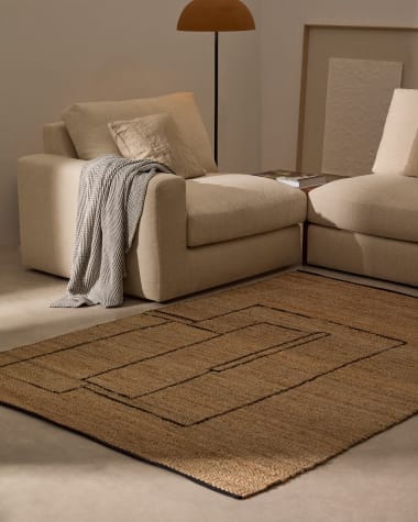 Rug Velira in jute 160 x 230 cm