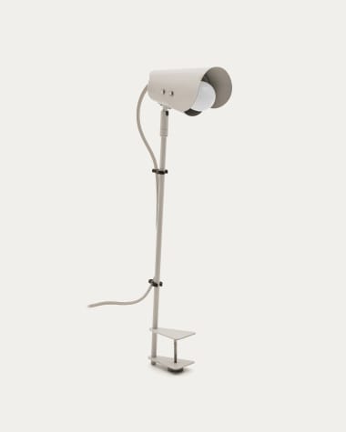 Jula bureaulamp met klem van grijs metaal