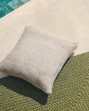 Cushion cover Eriam 100% PET green 50 x 50 cm