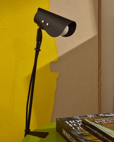 Jula desk lamp with clamp in black metal