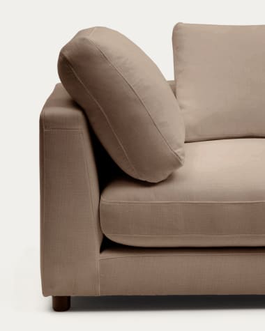 Gala Module Right Chaise Lounge Light Brown