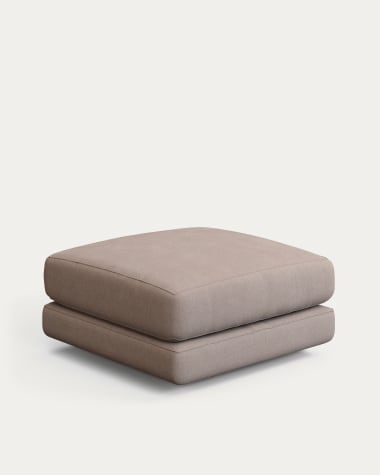 Gala footrest taupe, 90x90cm