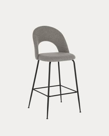 Tabouret Mahalia gris clair hauteur 63 cm FSC 100%