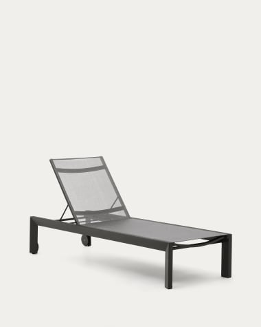 Bain de soleil Canutells en aluminium avec finition gris foncé