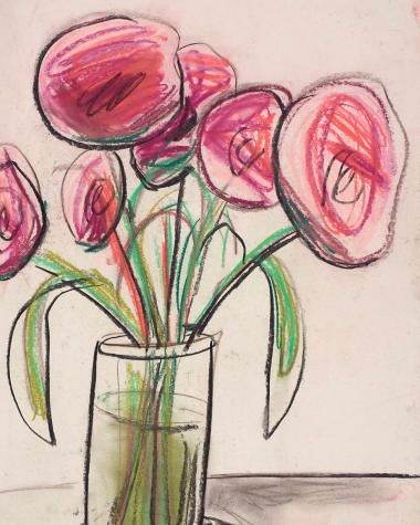 Jarrón con flores