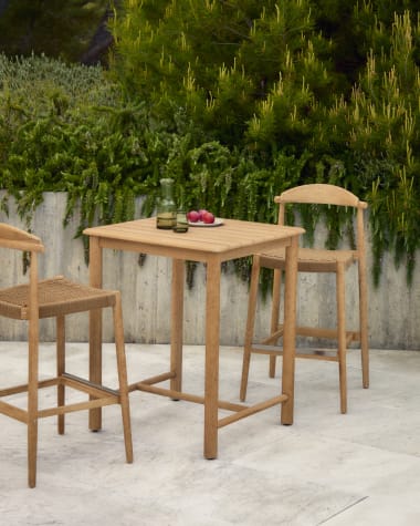 Τραπέζι Sori από μασίφ ξύλο ακακίας 78 x 78 εκ. FSC 100%.